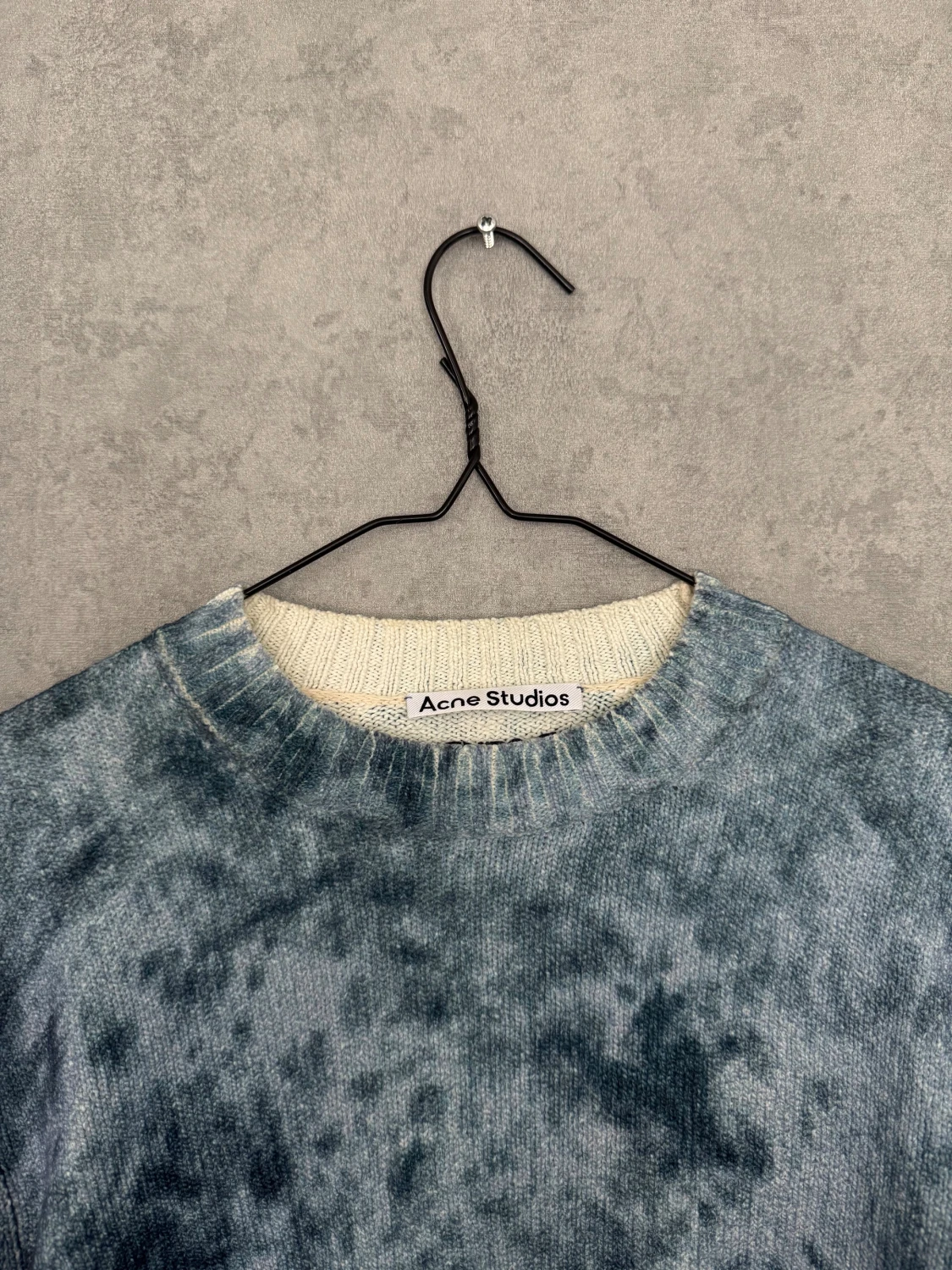 Blå stickad tröja Acne Studios - 1