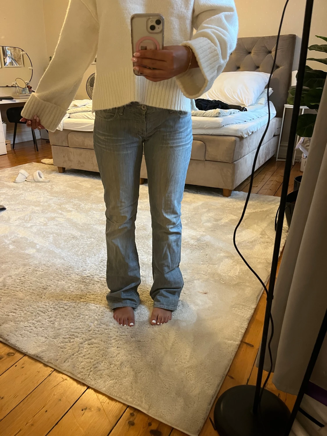 Levis 517 ljusblå bootcut jeans - 1