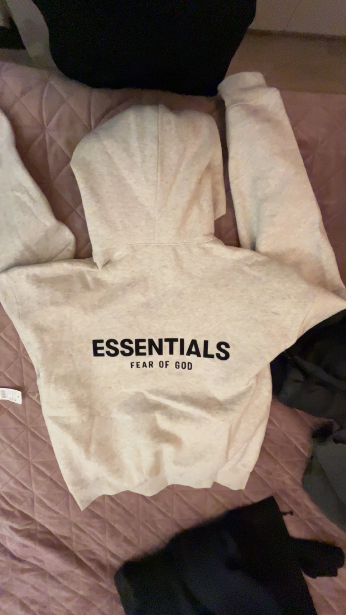 Essentials Fear of God vit hoodie oanvänd ny med prislapp - 1