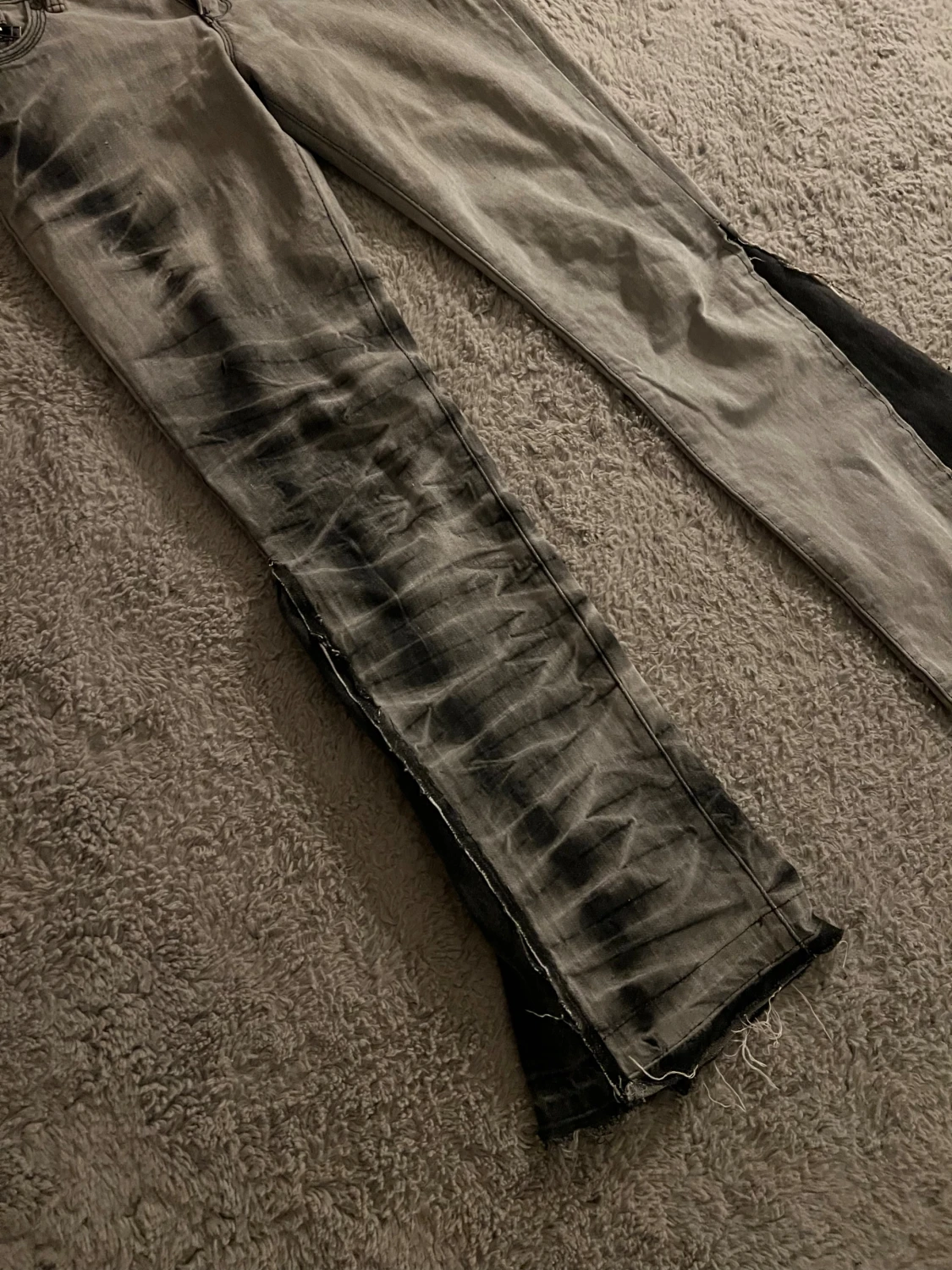 Gråa/svarta Coola jeans - 4