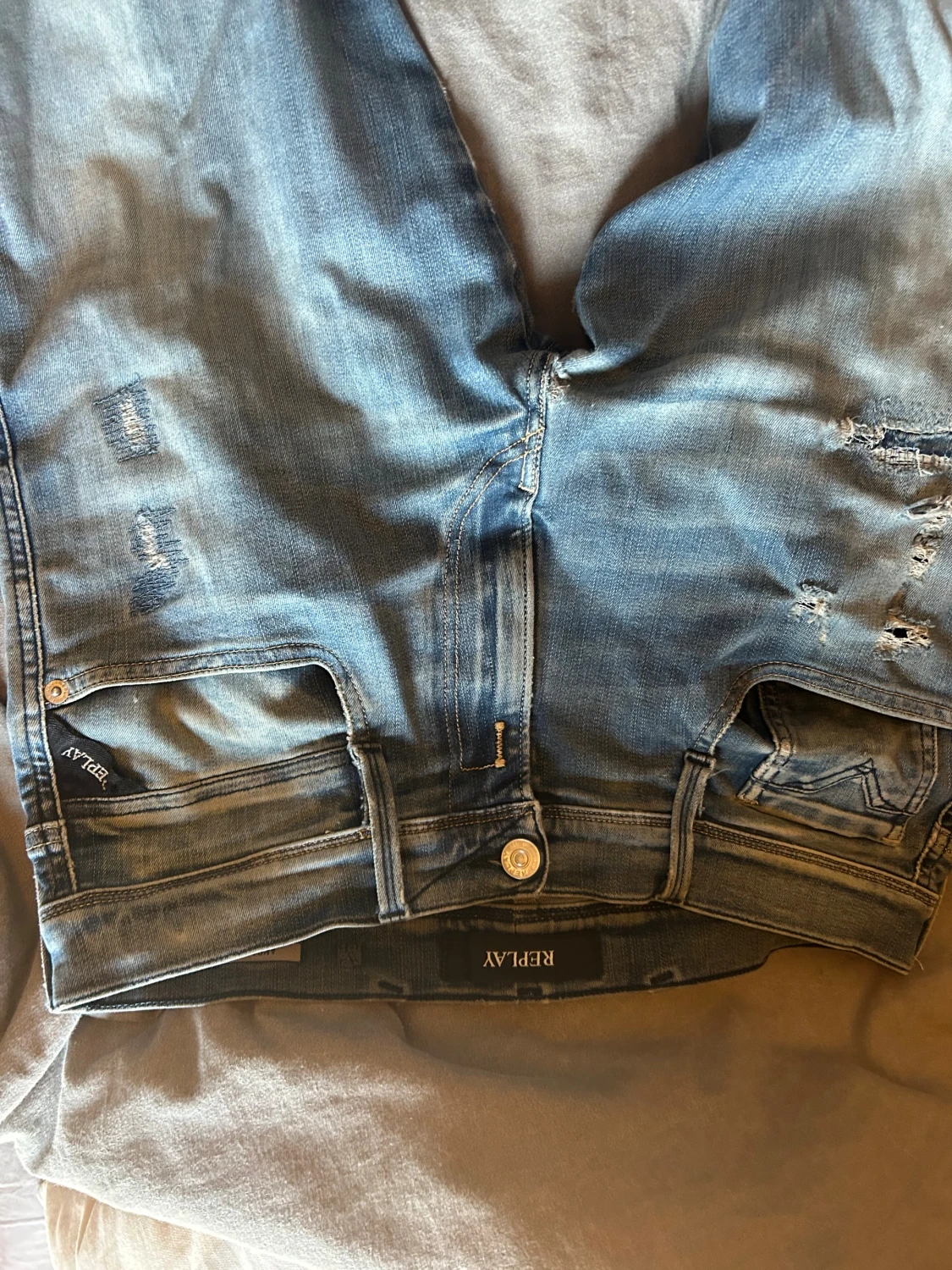 Replay Anbass blå jeans - 3