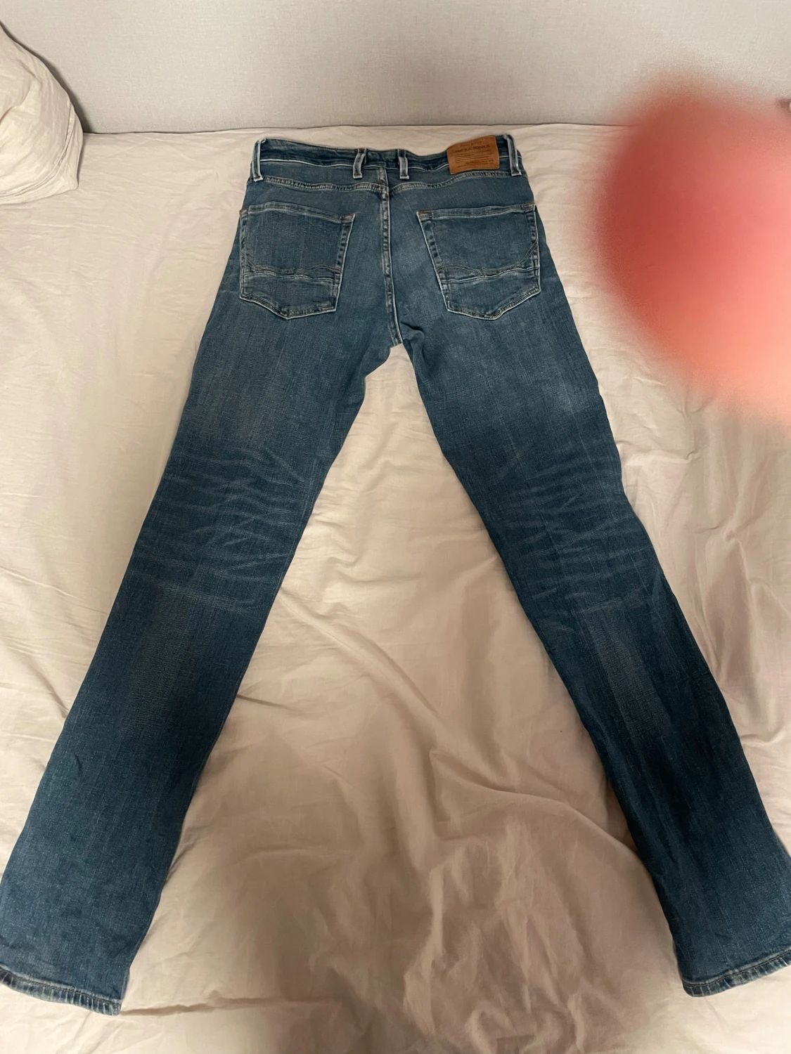 Blå jeans från Jack & Jones Slim Straight/Tim - 1