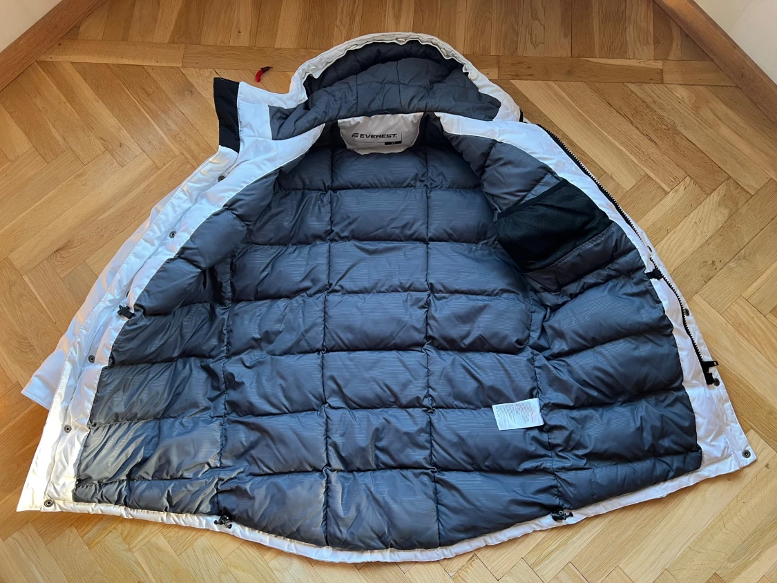 Vit jacka från Everest med huva - 3