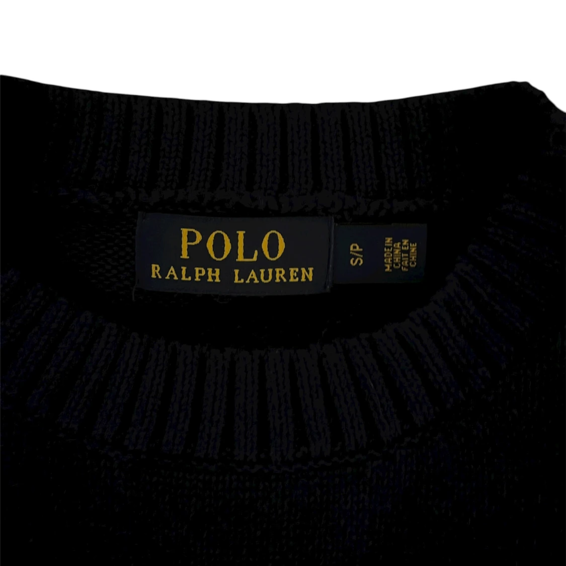 Mörkblå stickad tröja Polo Ralph Lauren - 3