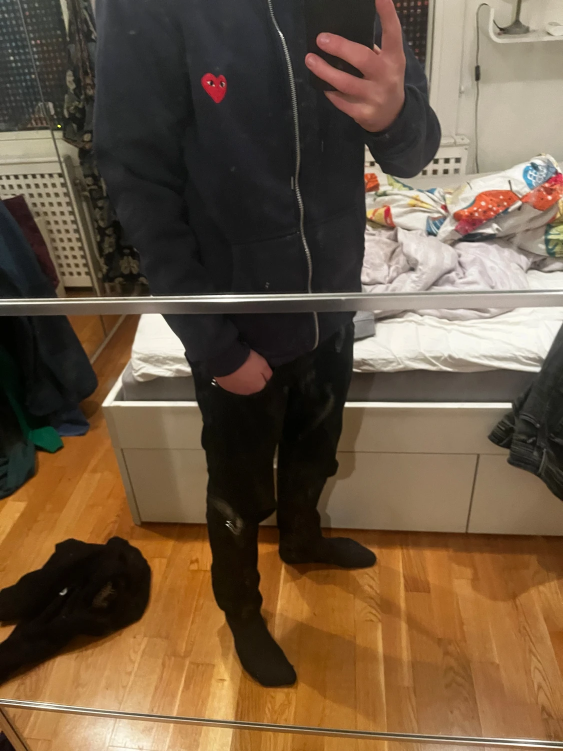 Svart hoodie från Comme des Garçons Play - 4