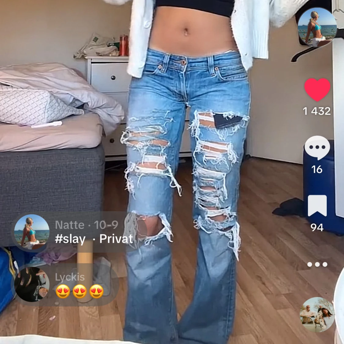 VINTAGE LÅGMIDJADE LEVIS  - 1