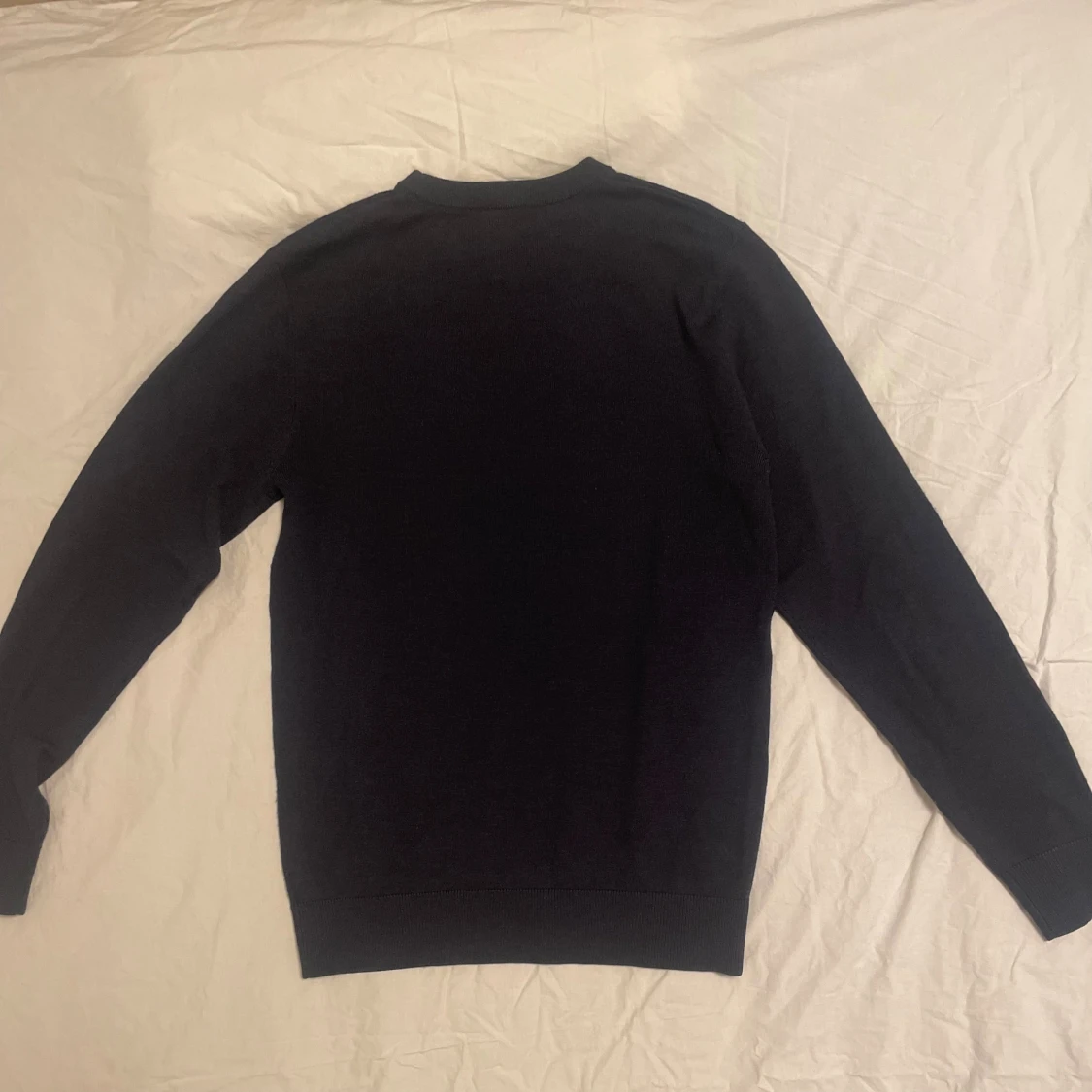 Mörkblå merinoulltröja John Henric - 1