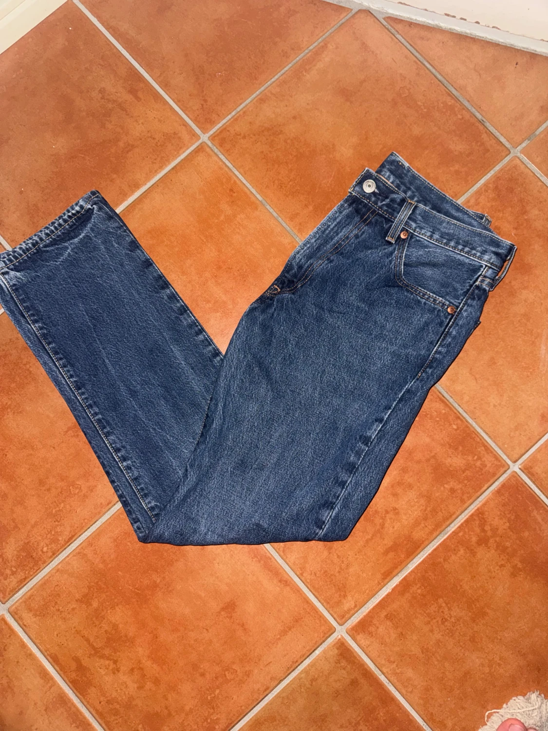 Levi's 551 blå jeans straight fit - 4