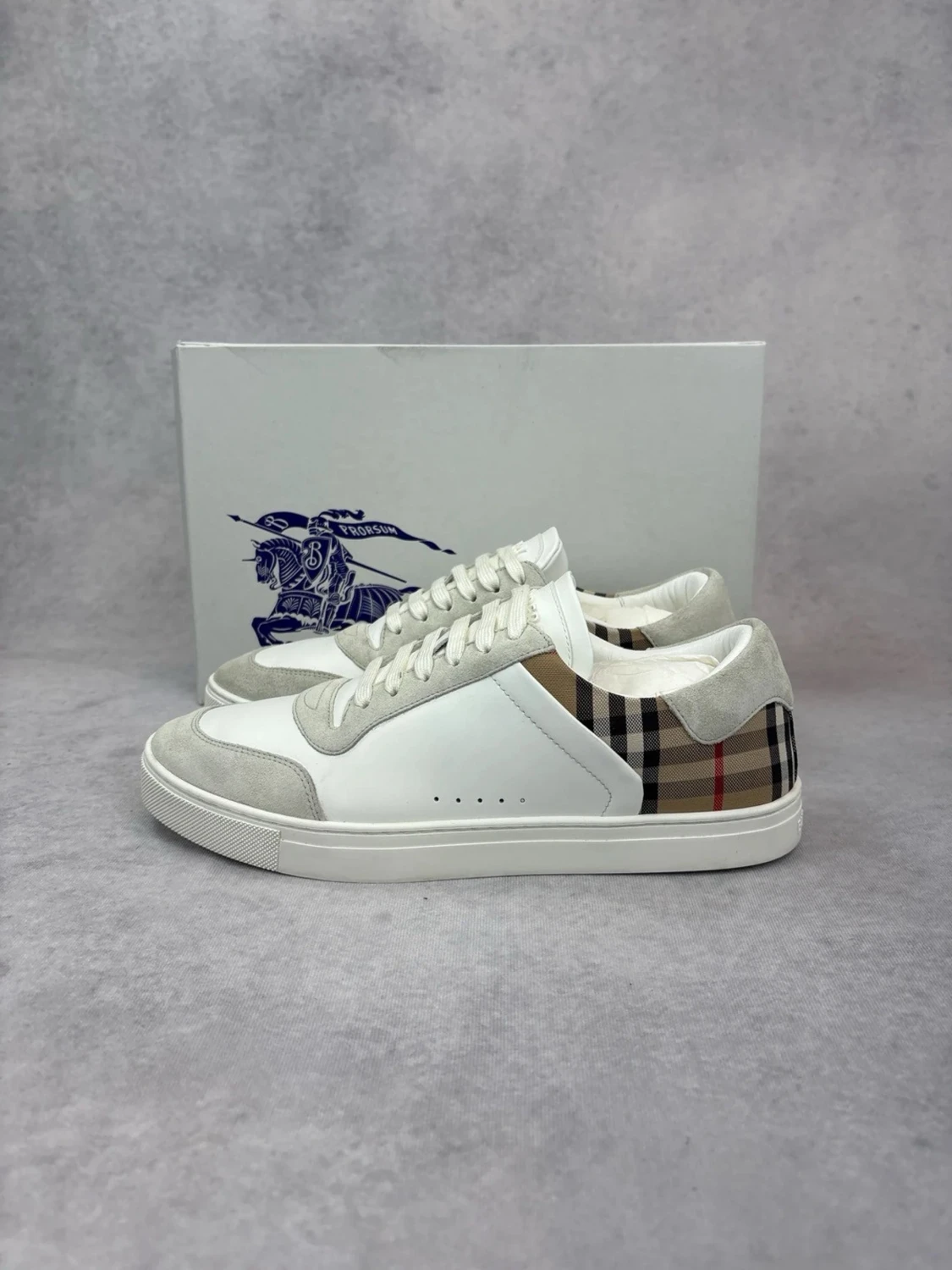 Burberry checked sneakers  - 3