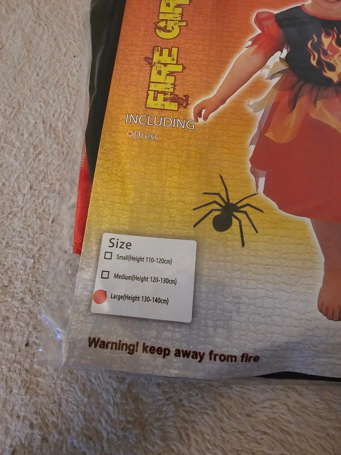 Fire Girl väst med eldtryck - 1