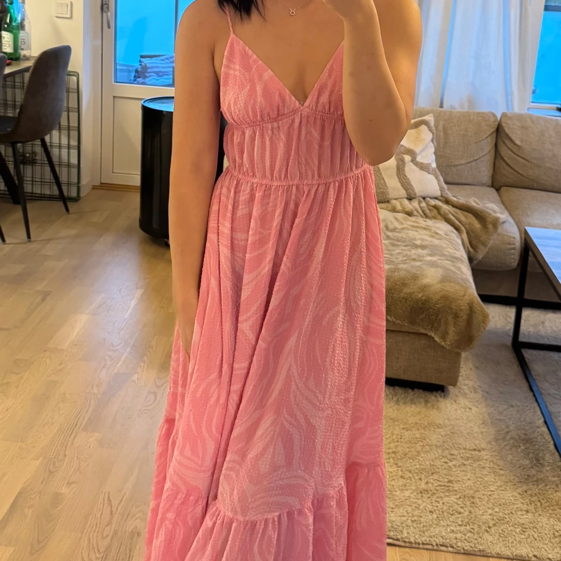 HM rosa klänning XS