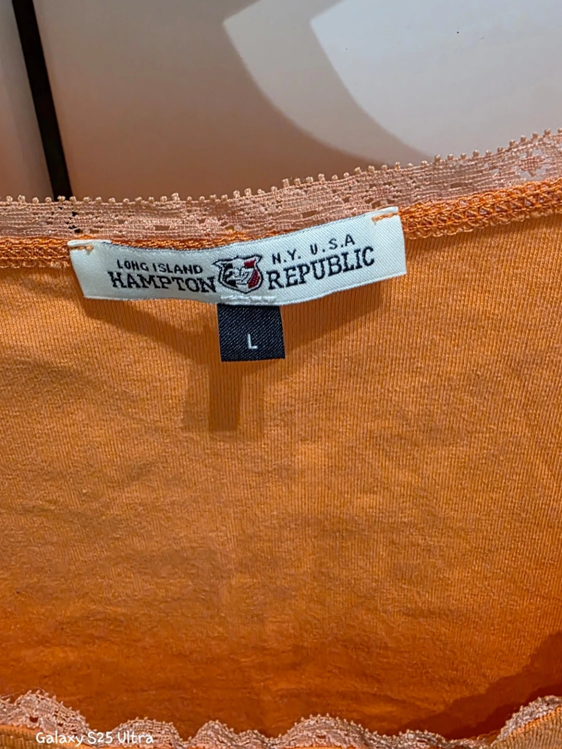 Orange linnetopp från Hampton Republic - 2