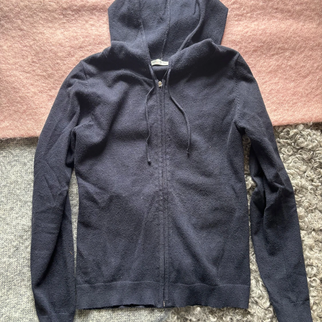 Stickad hoodie  - 2