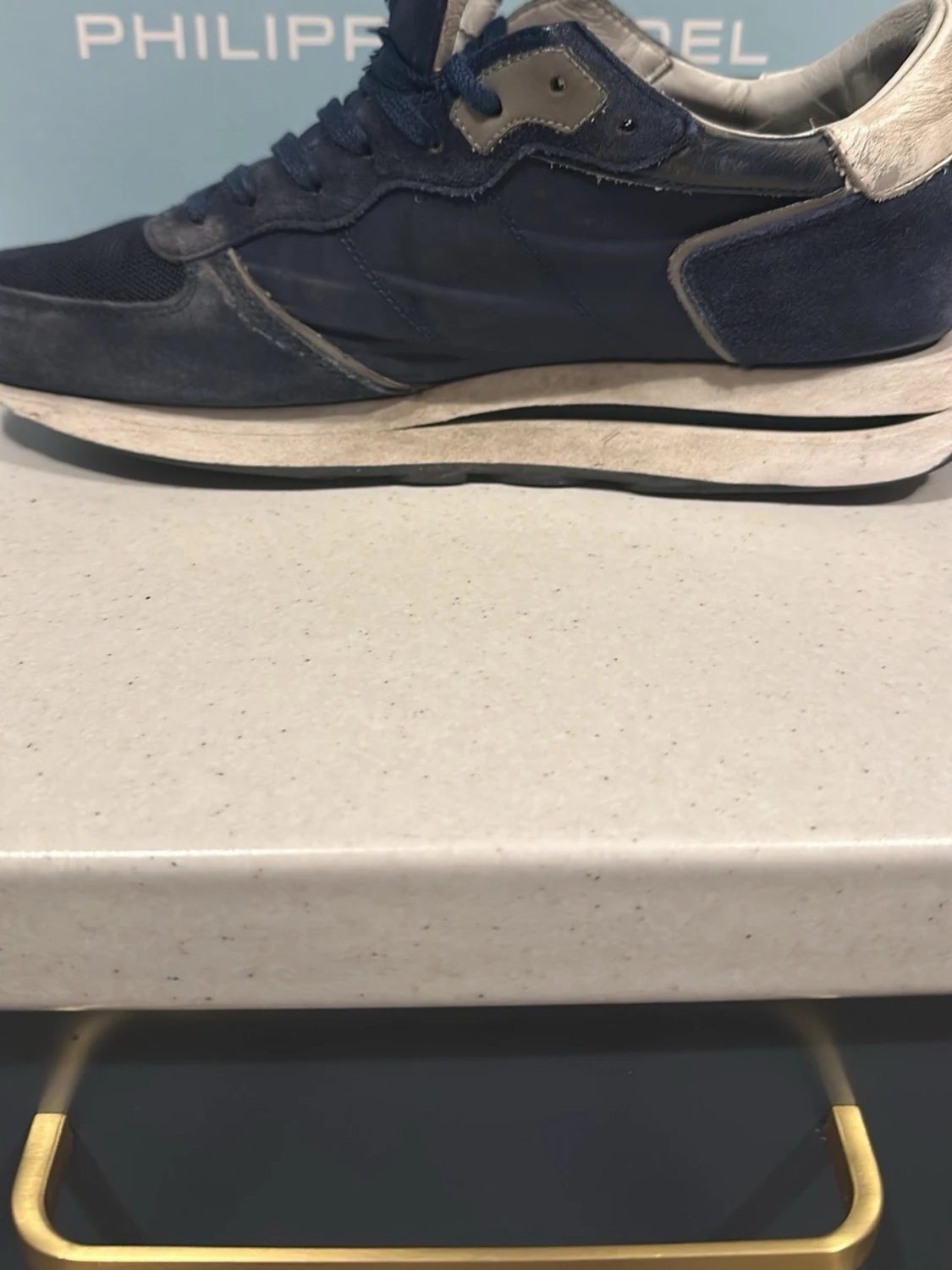 Blå sneakers från Philippe Model - 3