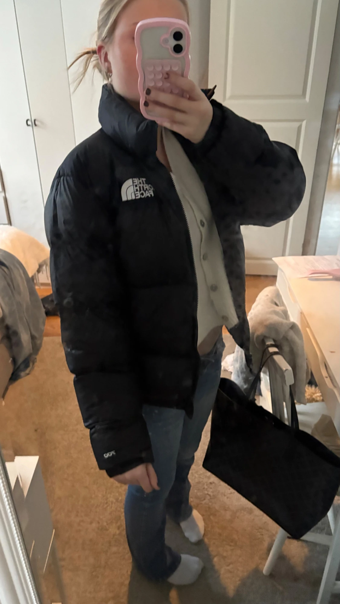 Svart pufferjacka från The North Face - 1