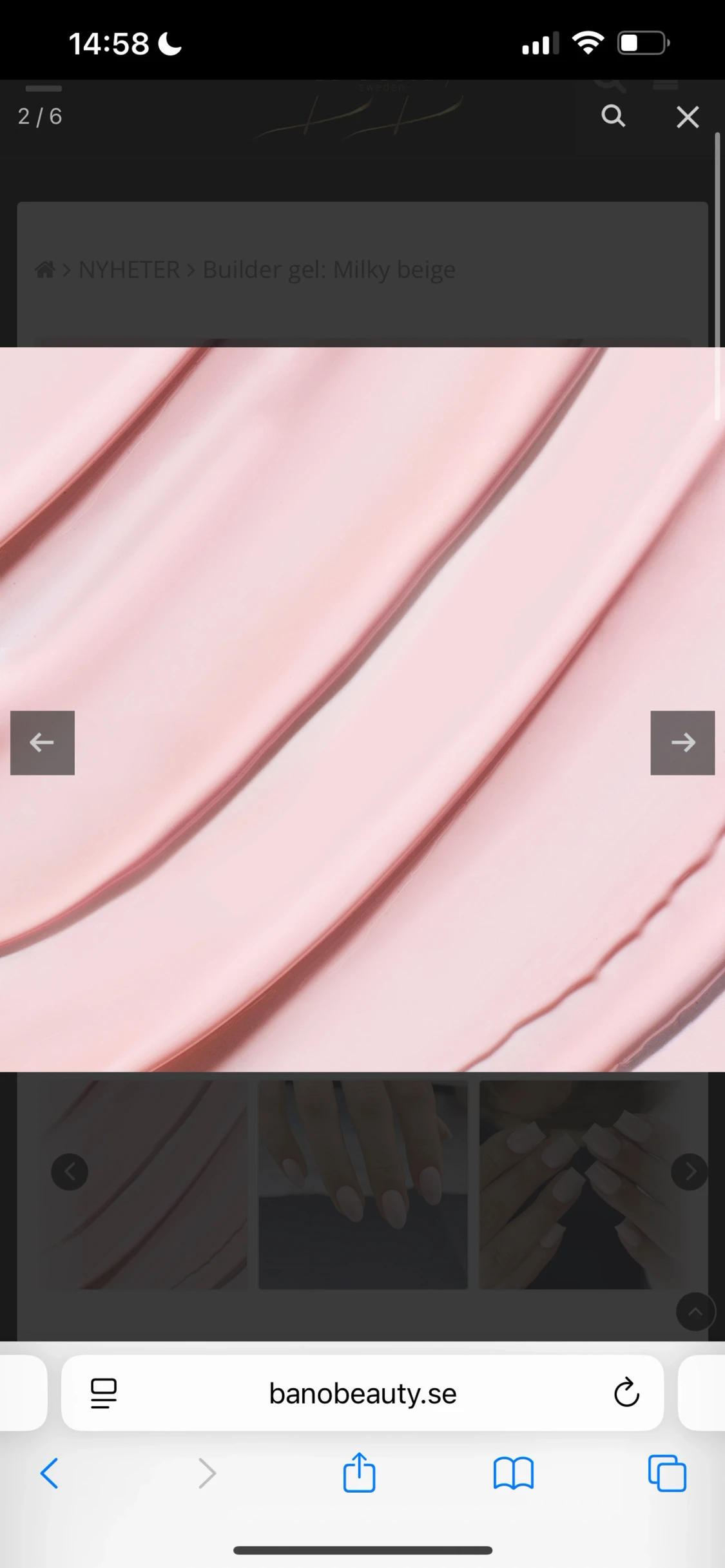 Builder gel Milky Beige från Bano Beauty - 2