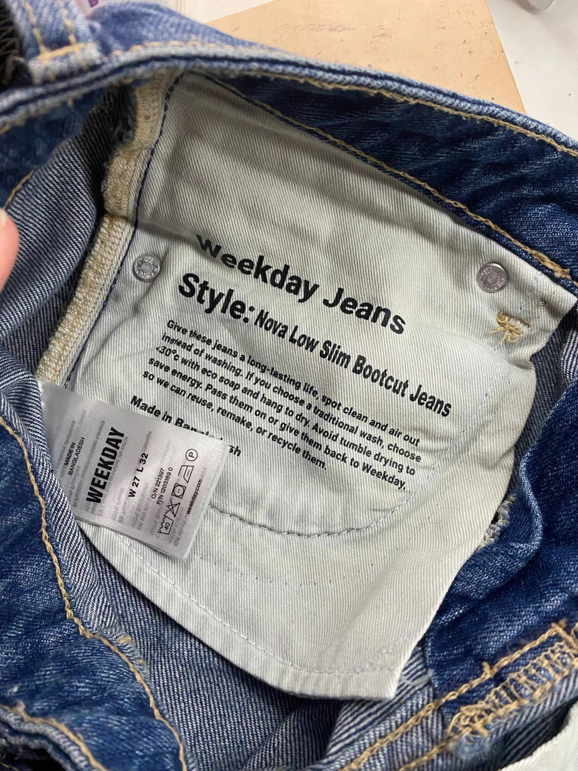 Weekday Nova Low Slim Bootcut Jeans - 3