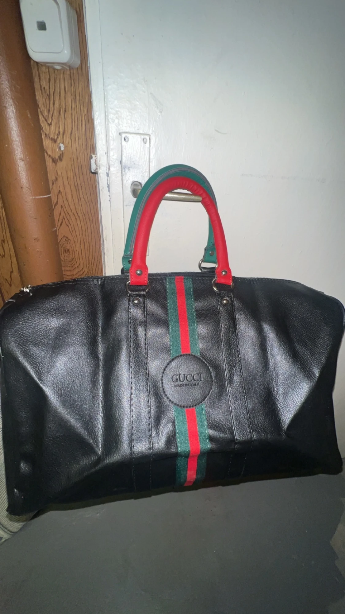 Väska röd grön  - 1