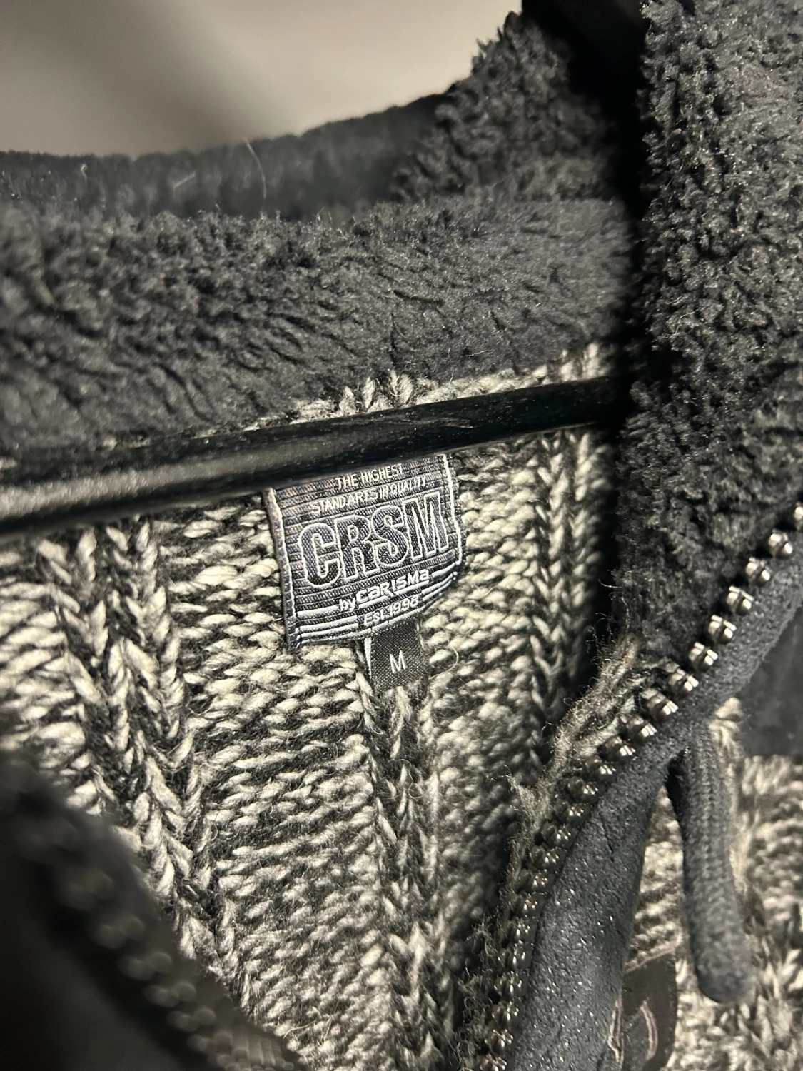 Gråmelerad hoodie från Carisma - 3