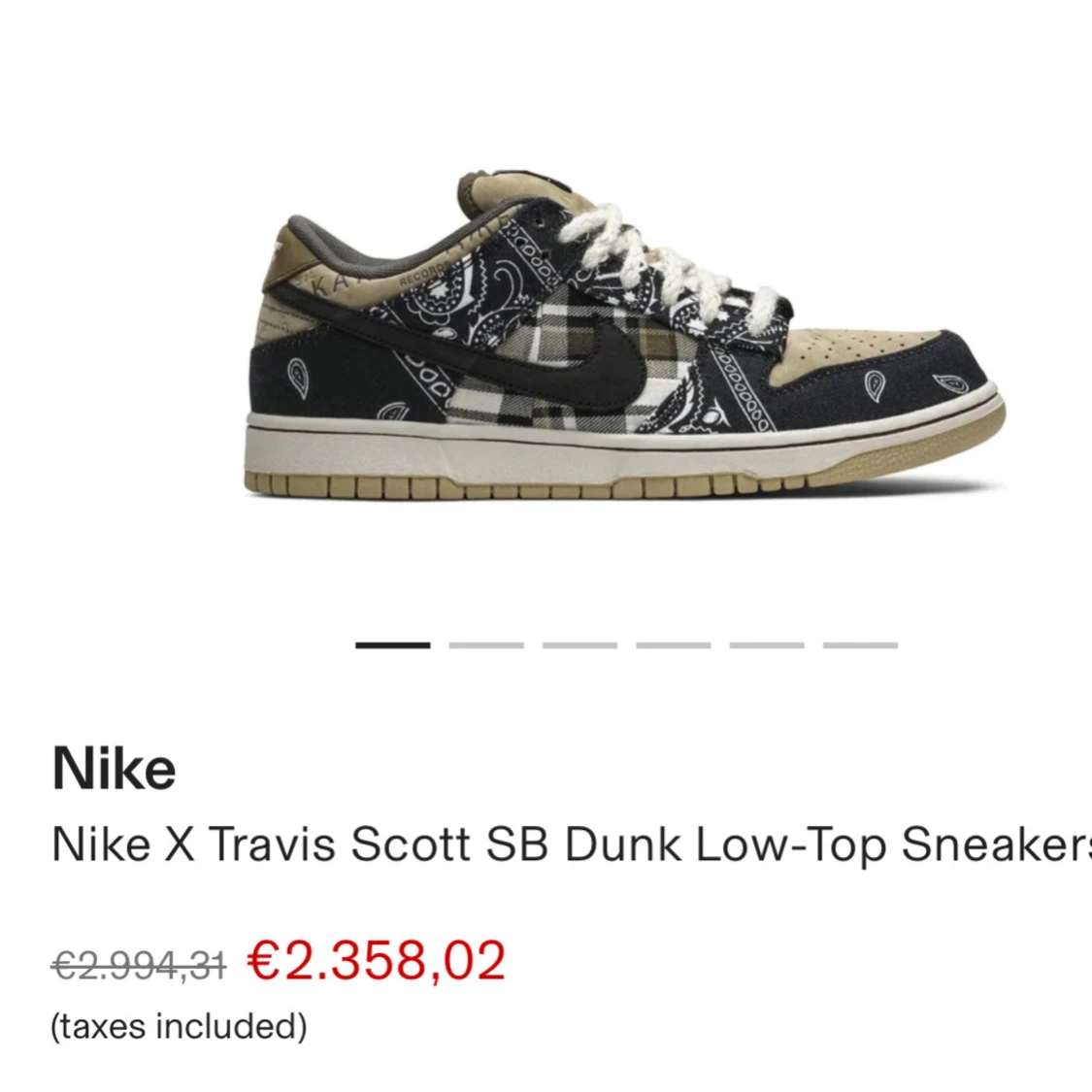 Travis Scott Dunk Low- Top sneakers  - 3