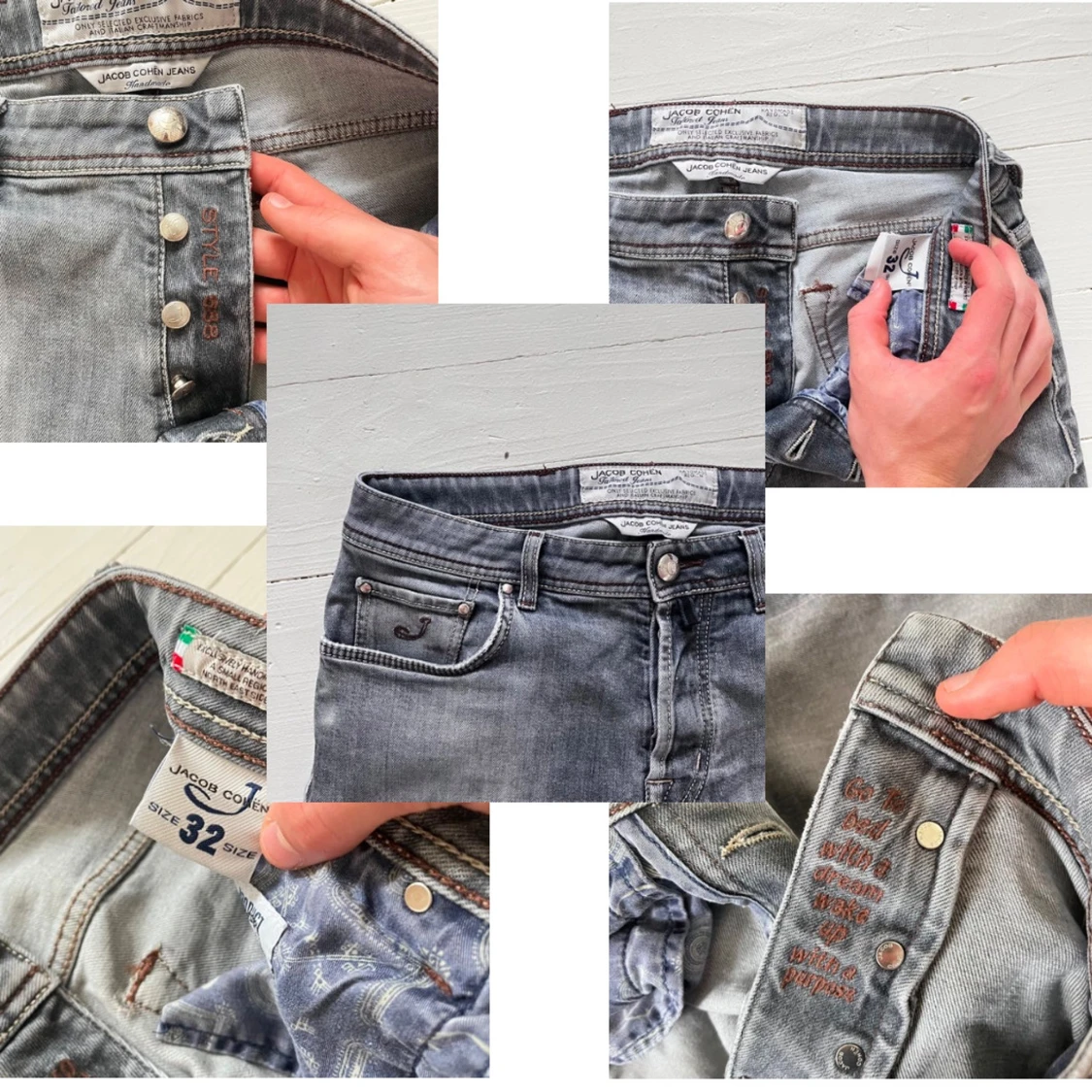 Jacob cohën jeans grå - 2