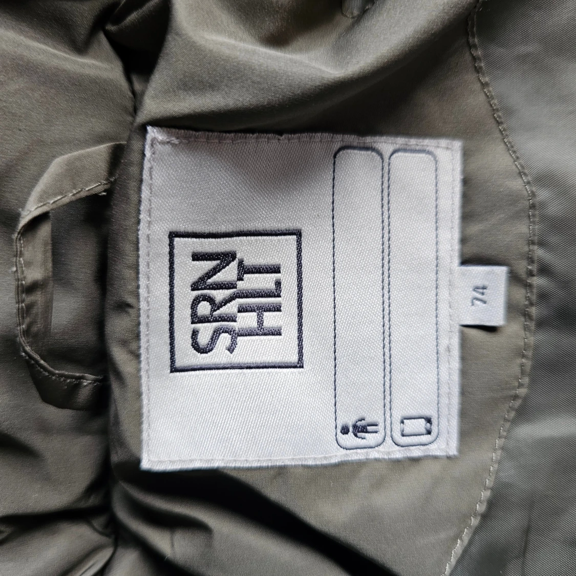 Olivgrön jackan stl 74 - 2