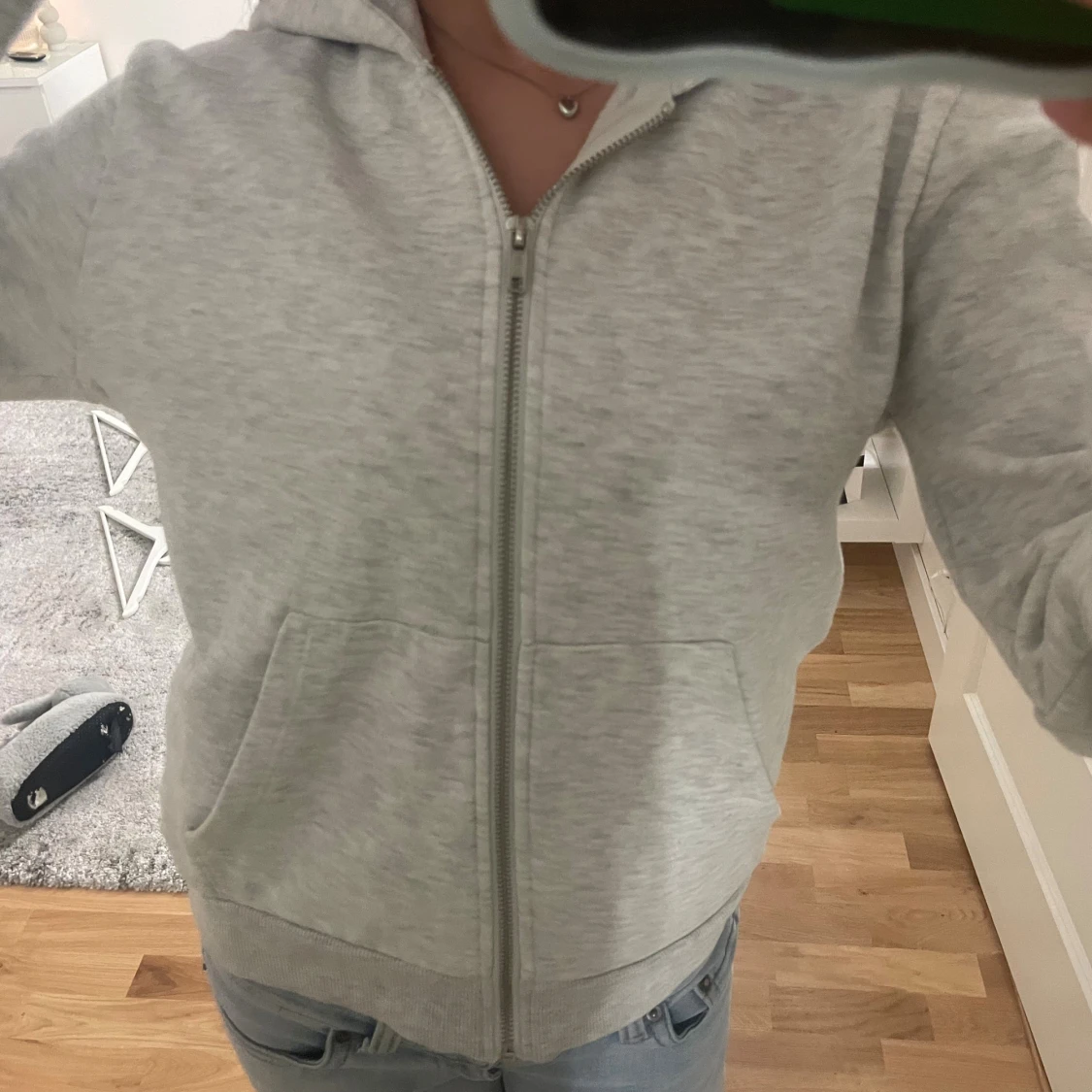 Ljusgrå hoodie, lager 157 - 1