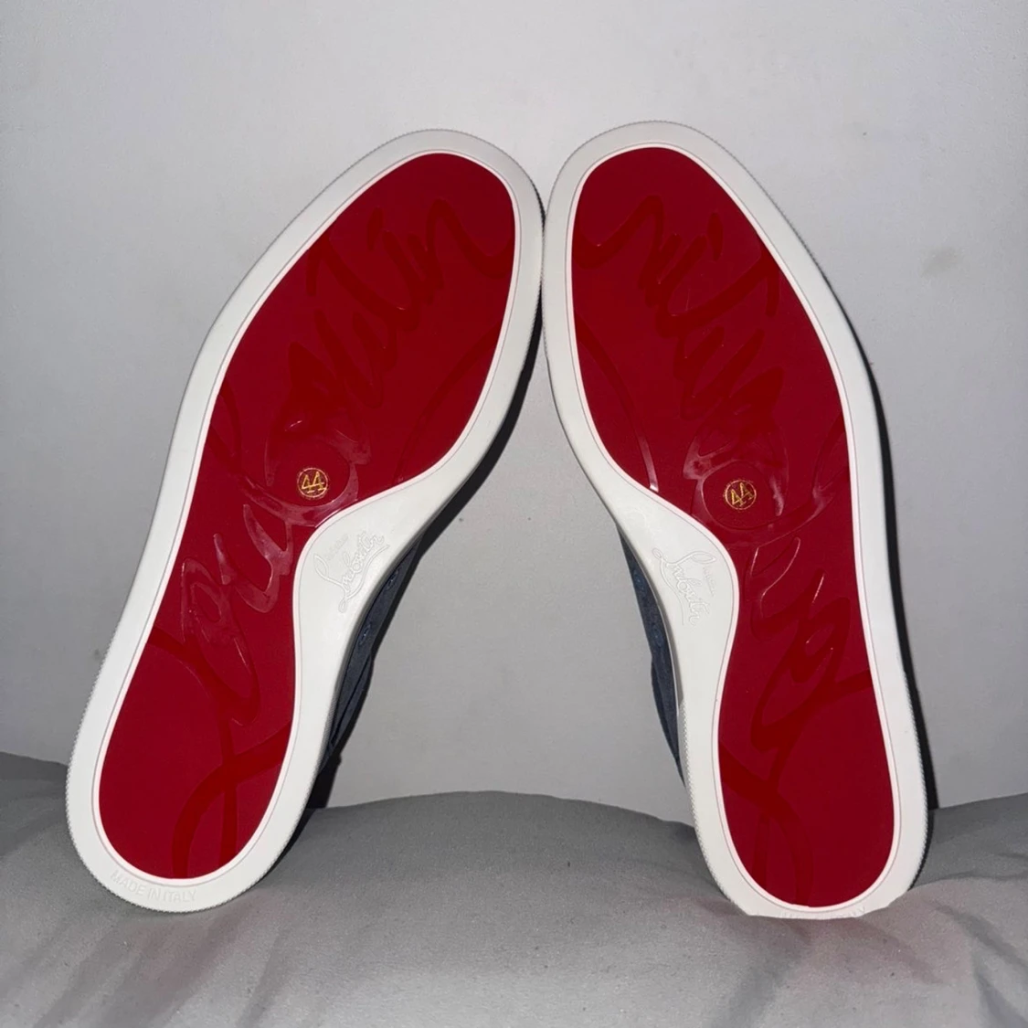 Blå mockasneakers från Louboutin - 1