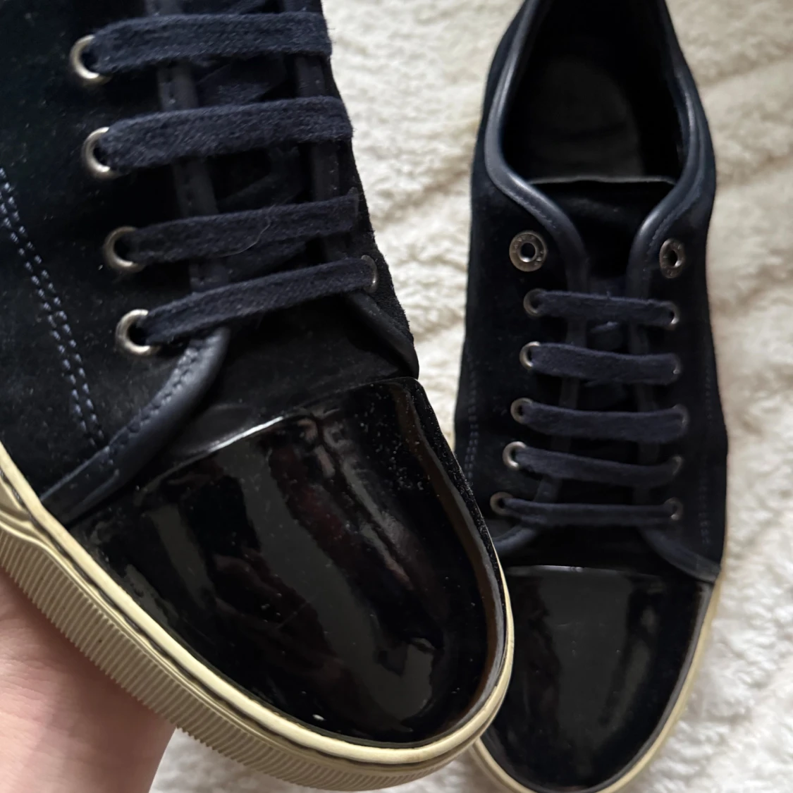 Lanvin Cap Toe Navy - 1