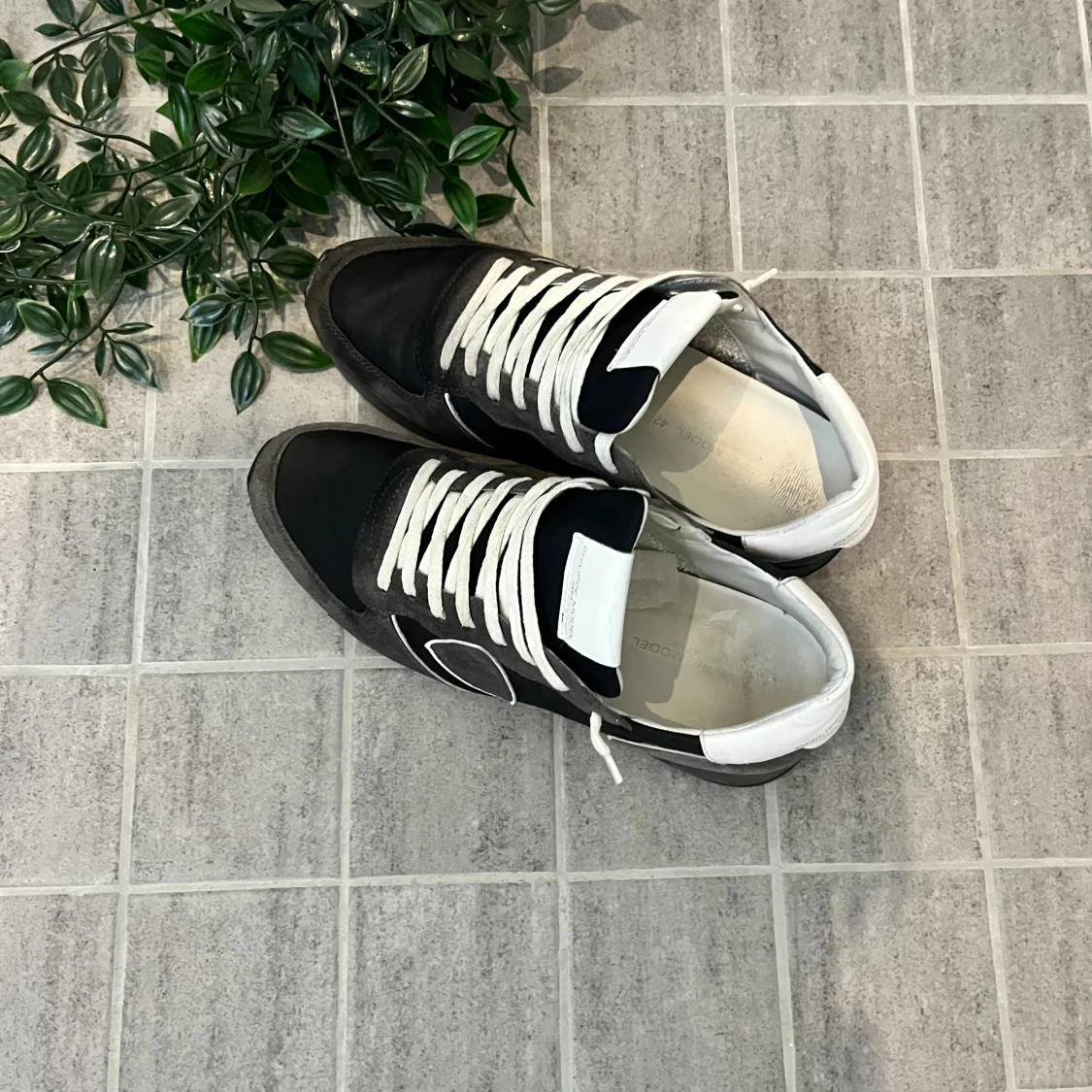 Philippe Model svarta sneakers i mocka - 2