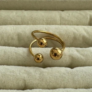 Guldfärgad ring  - Justerbar 