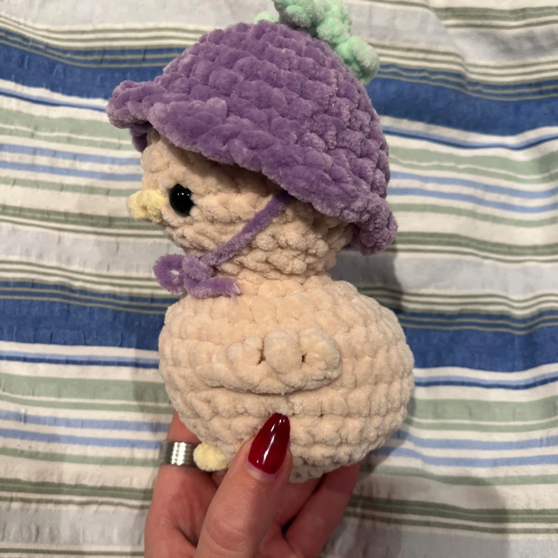 Virkad lila blomanka - 1