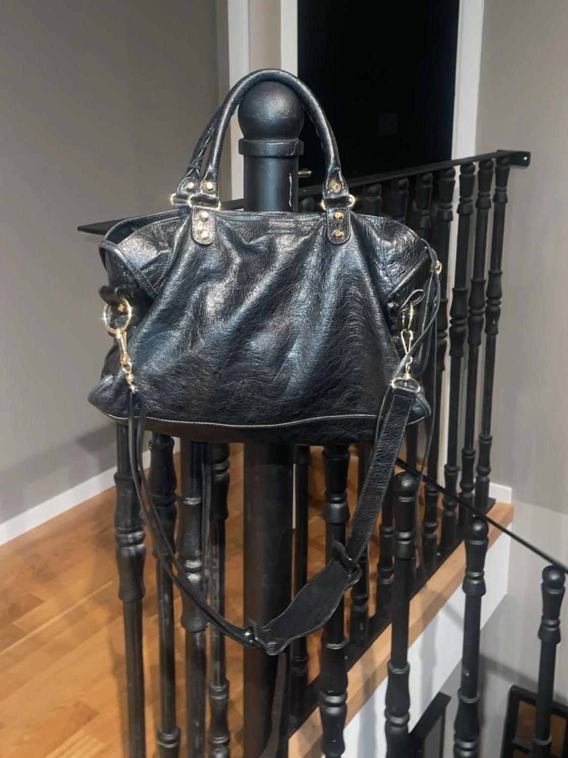 Svart Balenciaga handväska i skinn - 2