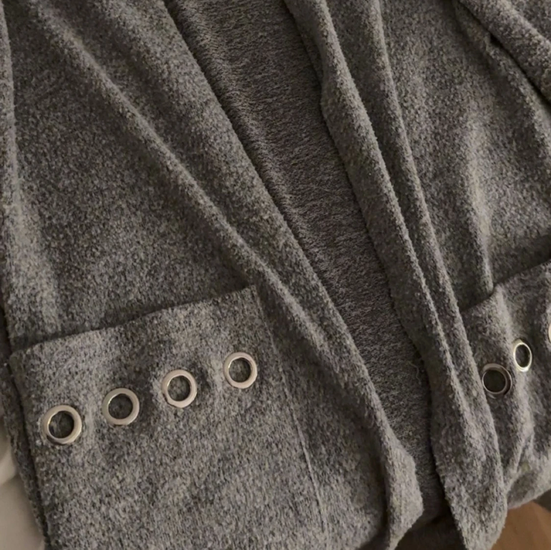 Grå lång kofta - 1