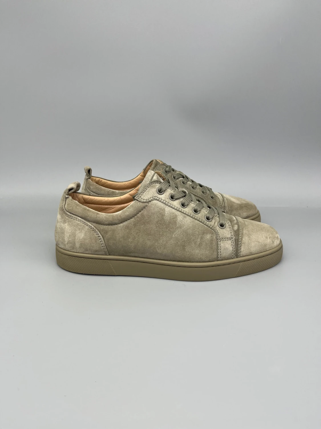 Christian Louboutin Louis Junior Sneaker Olive Grön - 3