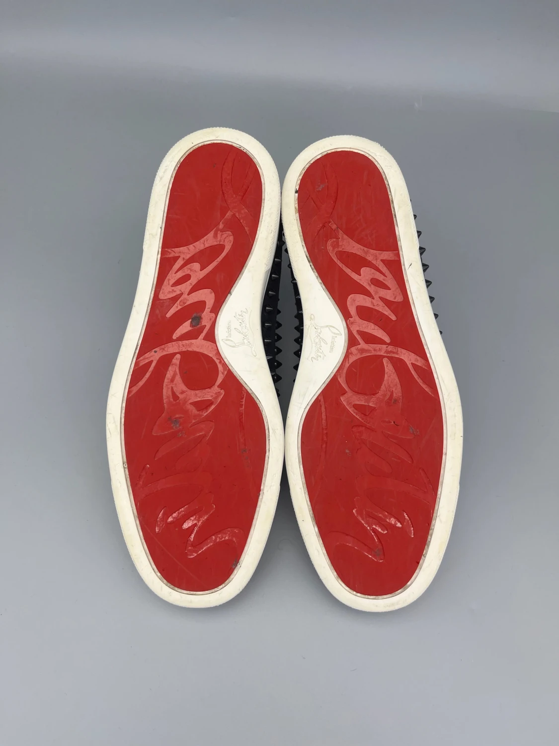 Christian Louboutin Pik Boat Spikes Sneaker Svart - 5