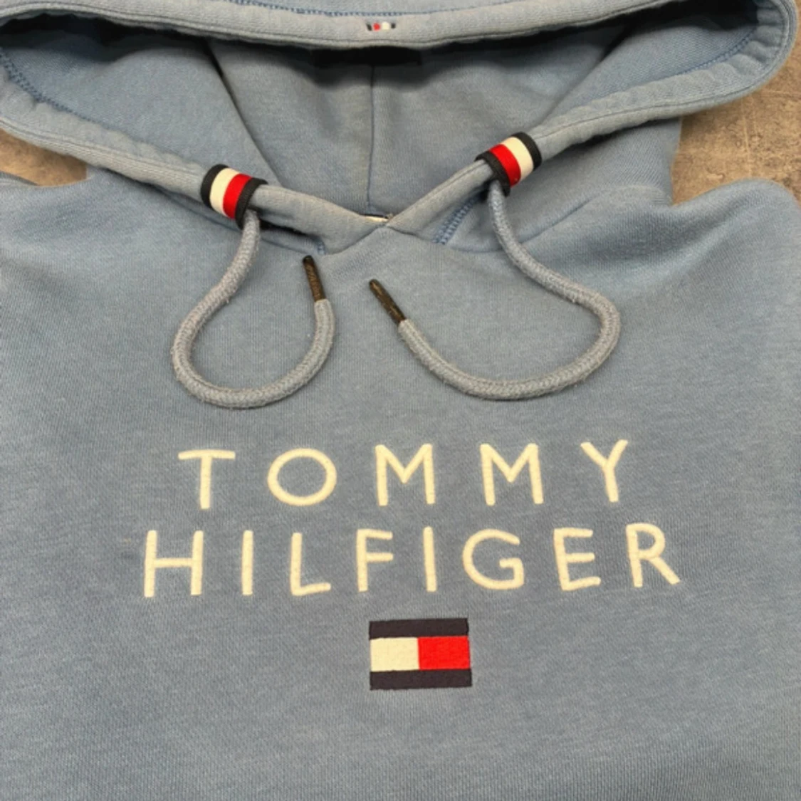 Blå hoodie Tommy Hilfiger XS - 4
