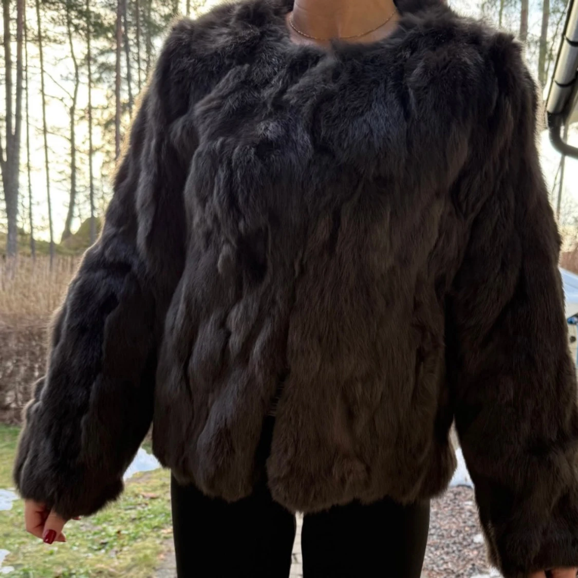 Äkta pälsjacka / pälskappa