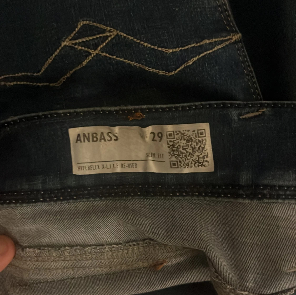 Replay Anbass blå slim jeans, stl 29/32 - 3