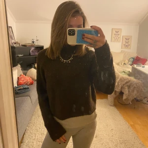 Brun stickad tröja  - Säljer en turtle-neck brun stickad tröja!!