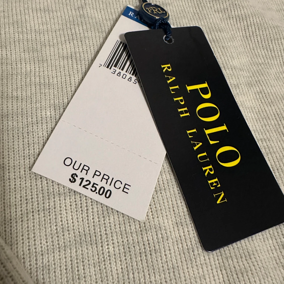 Ljusgrå half zip tröja Polo Ralph Lauren - 1