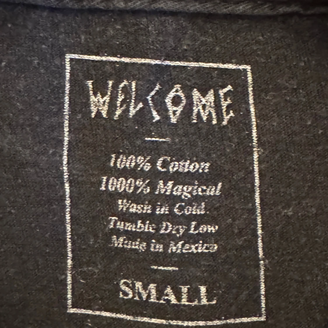 Svart t-shirt Welcome S - 2