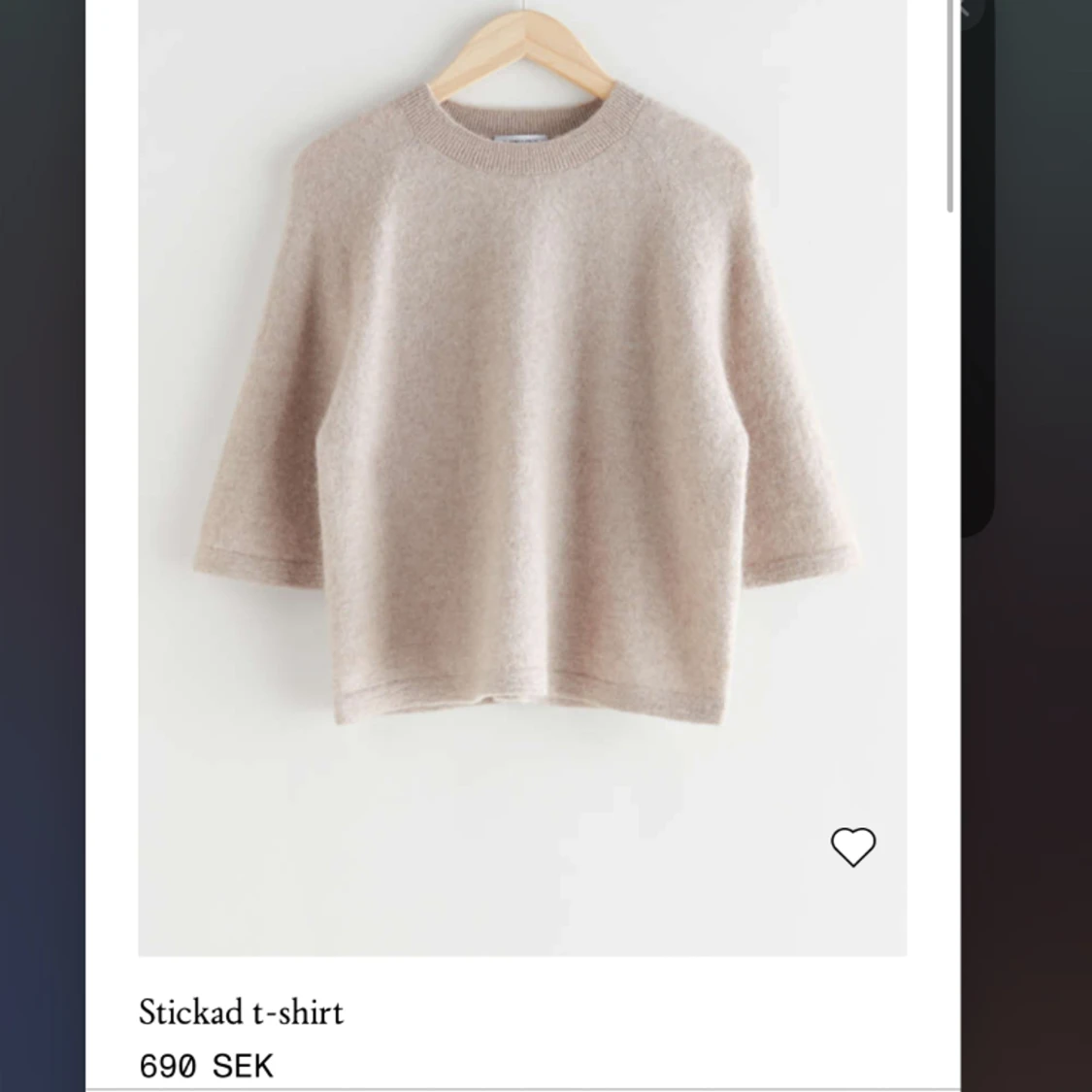 & other stories stickad t-shirt  - 1