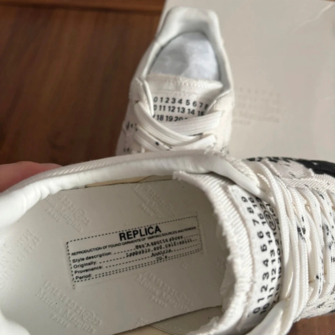 Maison Margiela sneakers svart/vit - 3