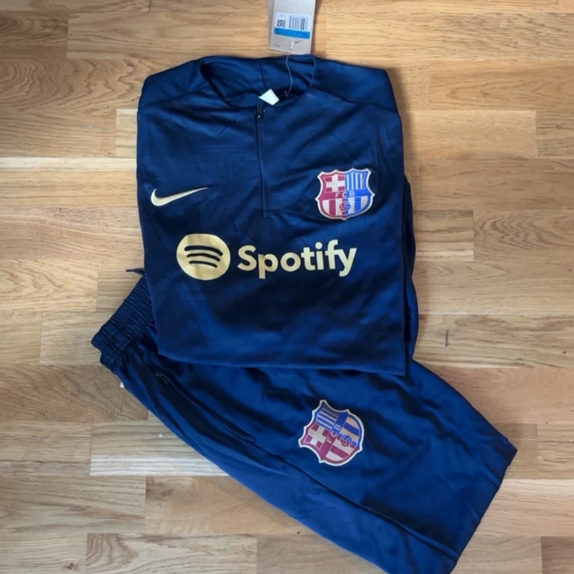 Blå FC Barcelona träningsset Nike