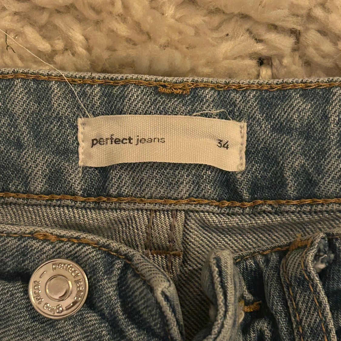 Blå bootcut jeans - 1