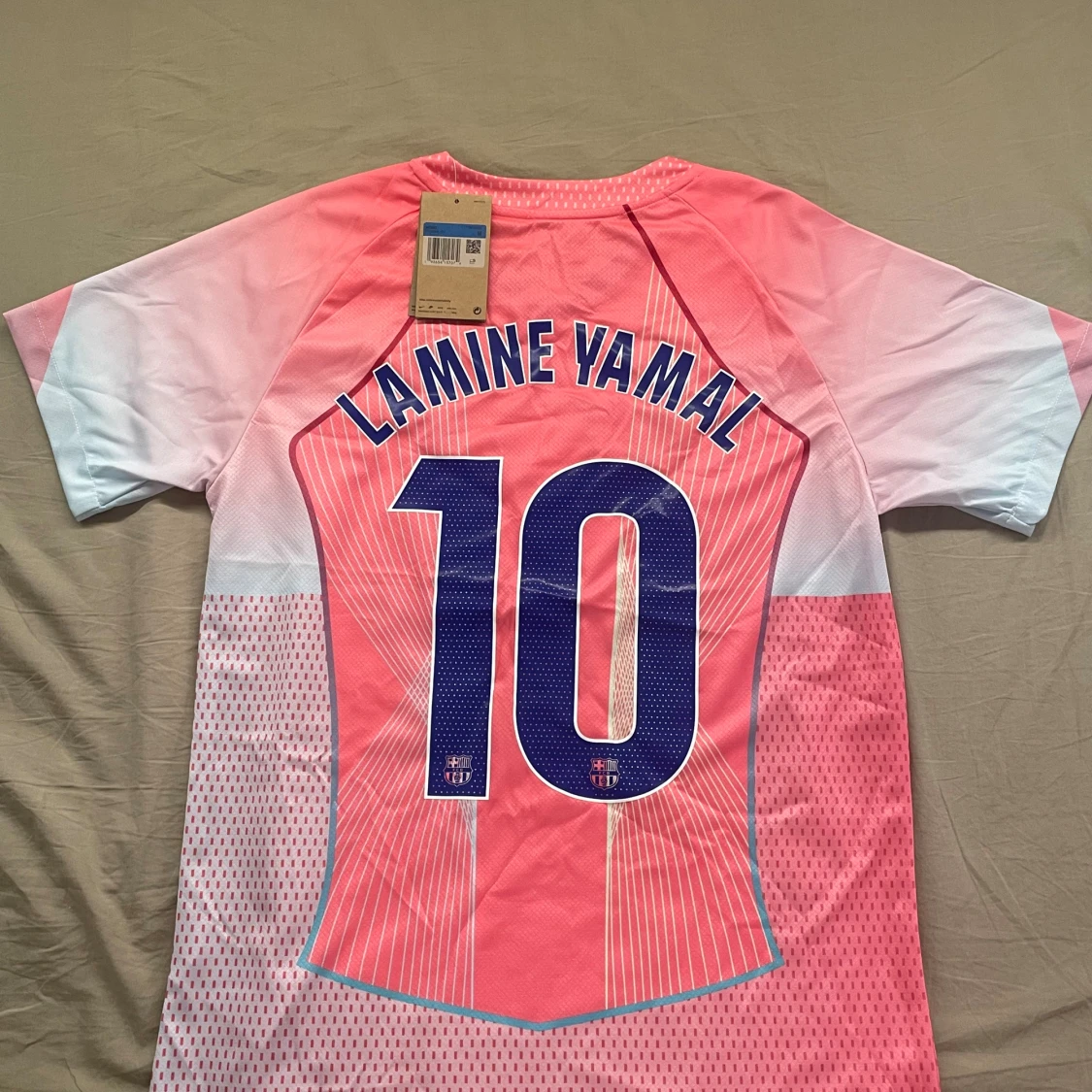 Barcelona Lamine Yamal 10 rosa matchtröja - 2