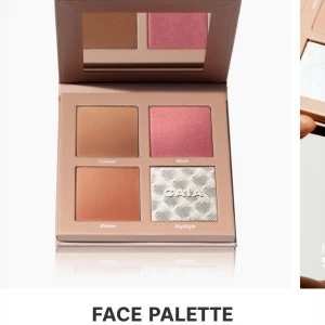 Caia Face Palette Sassy - Dina glow-essentials för varje dag. Face Palette innehåller bronzer, contour, blush och highlighter – allt i en stilren palett. Silkeslena texturer som smälter in sömlöst. Bronzer och contour ger naturlig värme och skulptering, blush adderar en fräsch, strålande ton och highlightern ger ett lätt, lystergivande glow. Enkel, mångsidig, radiant.  Contouring: mediumbrun med kall underton Bronzer: ljus till mediumbrun med varm underton Blush: dämpad rosa med kall underton Highlighter: iriserande vit 