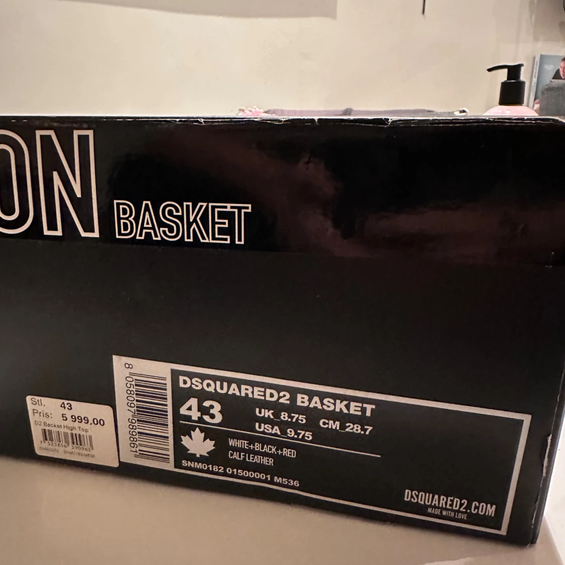 Dsquared2 Basket Icon sneakers röd/vit/svart - 3