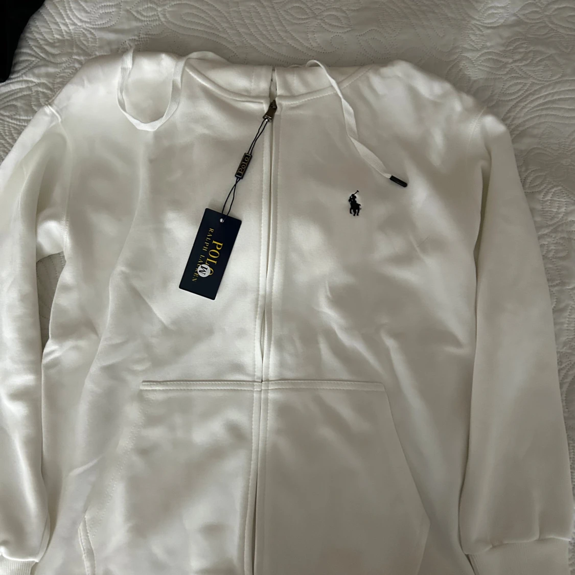 Vit hoodie från Polo Ralph Lauren